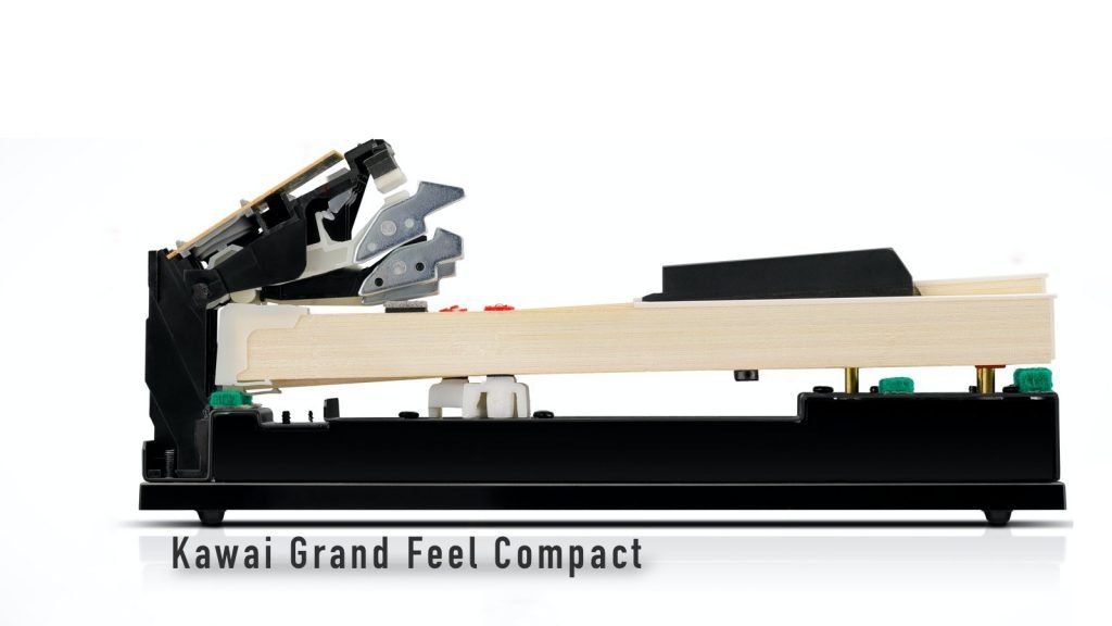 Die Grand Feel Compact Hammermechanik-Tastatur von CA49 und CA59. (Bildquelle: Kawai)
