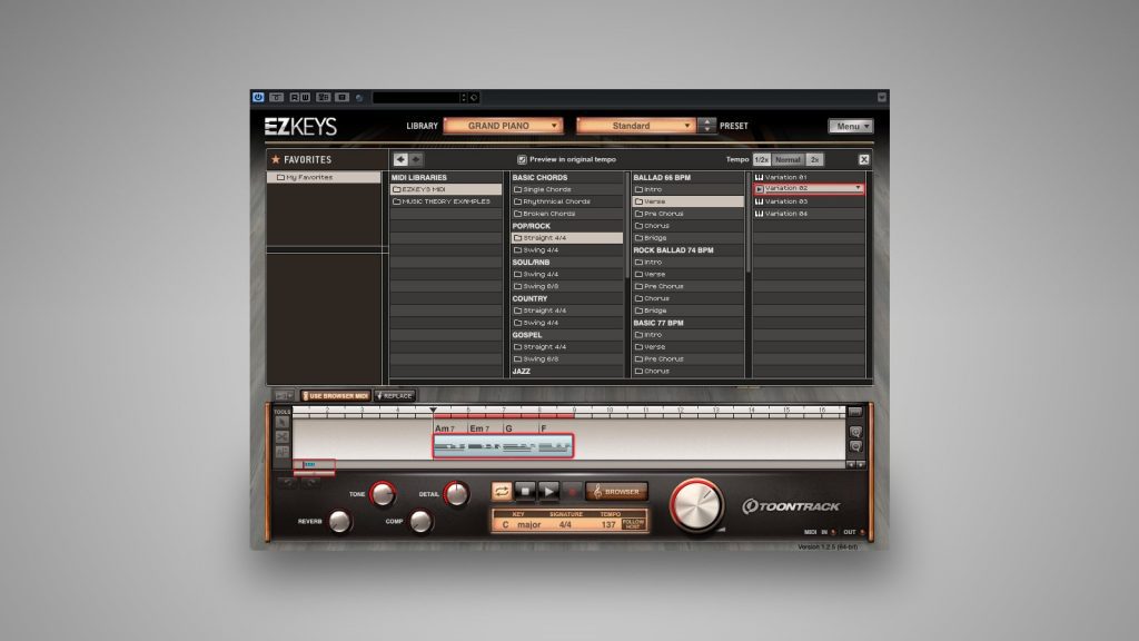EZkeys Use Browser MIDI