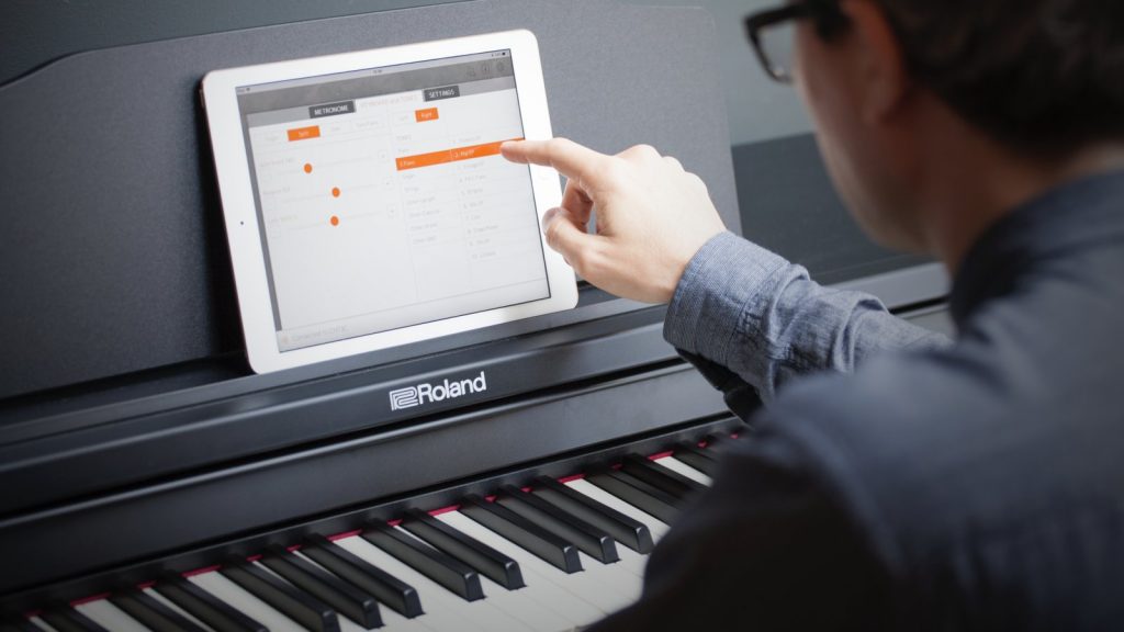 Digitalpiano als Masterkeyboard Piano-App (Bildquelle: Roland)
