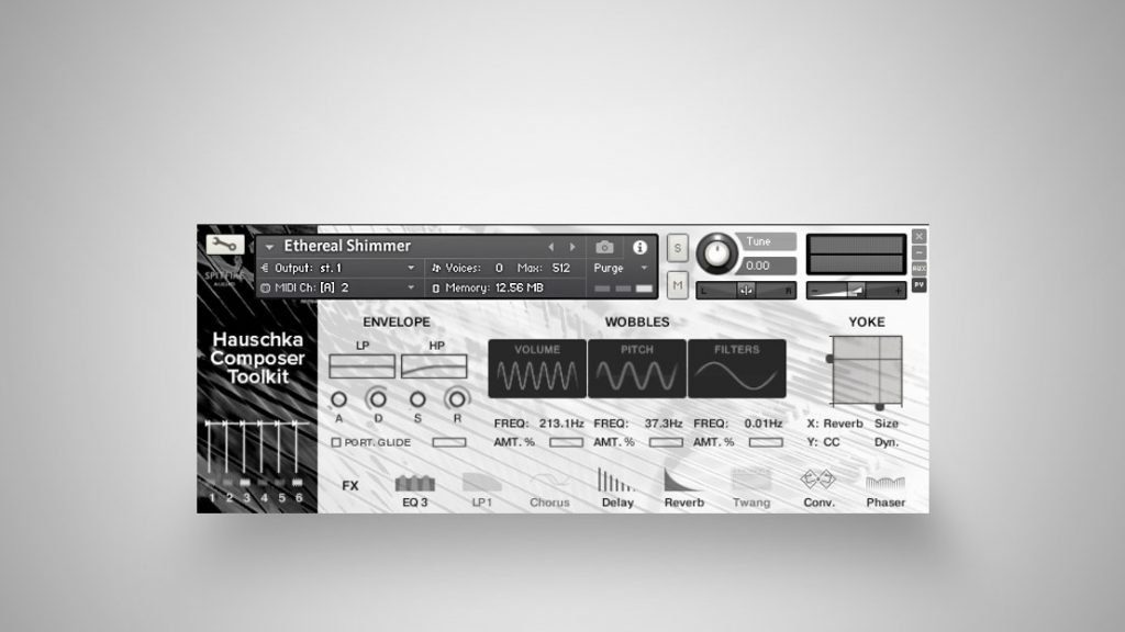 Die Warp-Sounds im Hauschka Composer Toolkit bieten Zugriff auf Klangbearbeitung und Effekte.