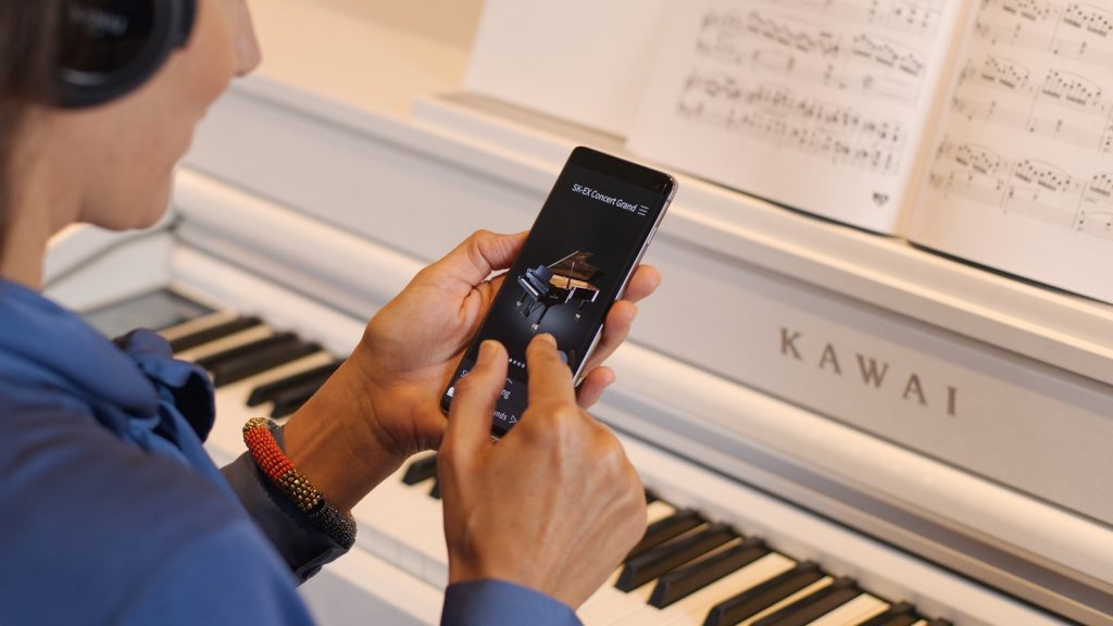 Die Piano-Remote-App zum CA79 gibt es für Android- und iOS-Geräte kostenlos. (Bildquelle: Kawai)