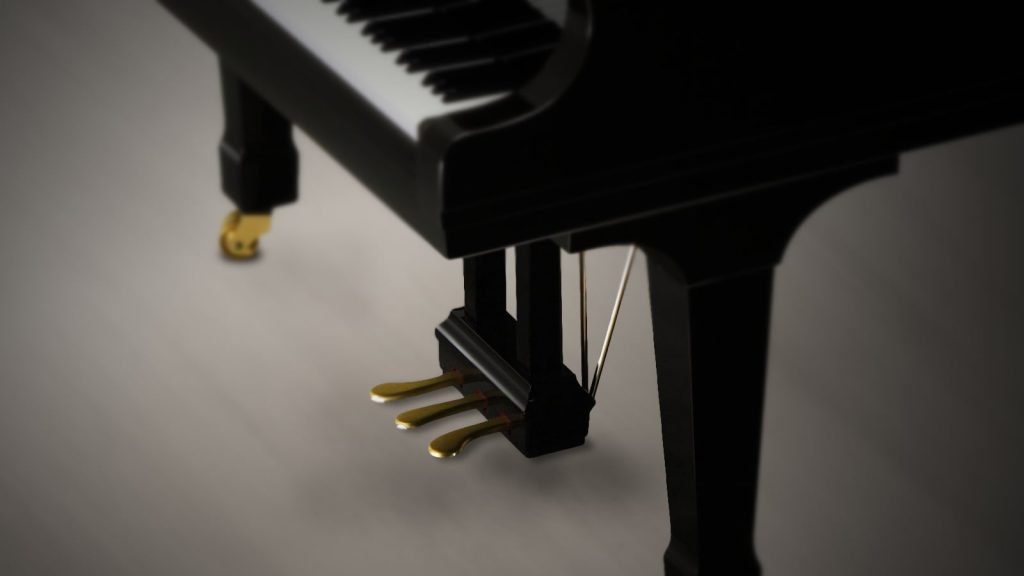 Haltepedal Klavier (Bildquelle: Kawai, Bearbeitung: PIANOO.de)