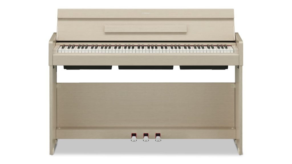 Yamaha YDP-S35 Weißesche mit geöffnetem Tastaturdeckel (Bildquelle: Yamaha)