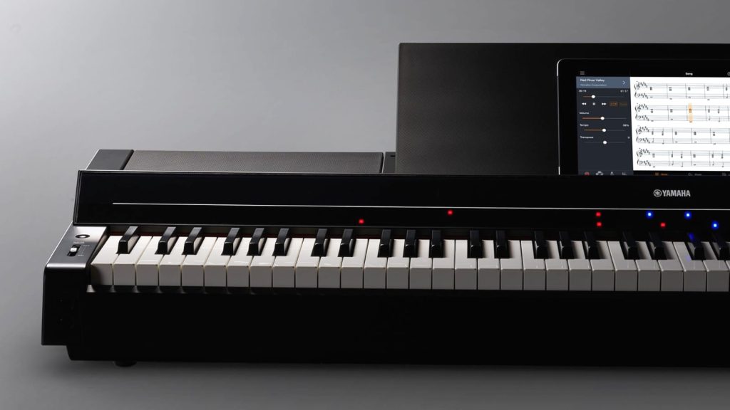 Smart Pianist macht's möglich: Yamaha P-S500 mit Notation und Lesson/Guide-System (Bildquelle: Yamaha)