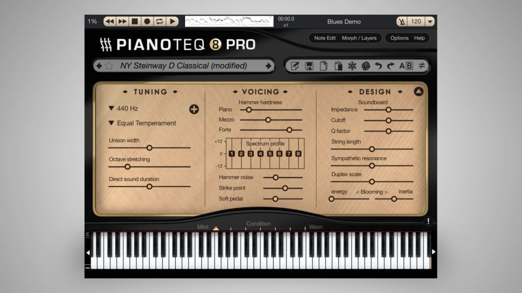 Klavierklänge intonieren mit Pianoteq 8 für iOS