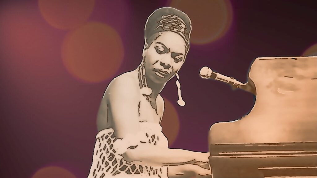 Nina Simone My Baby Just Cares For Me - Piano-Riff
