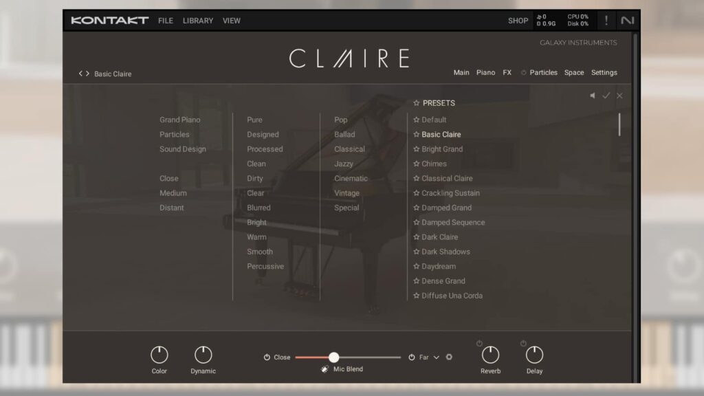 Der Browser bietet zahlreiche Filteroptionen, Favoriten und eine Vorhörfunktion.