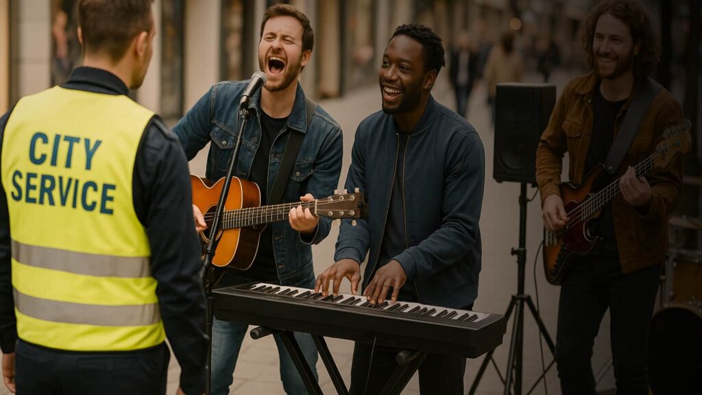 Outdoor Gigs & Ordnungsamt: Nicht immer ist hier gute Laune angesagt.