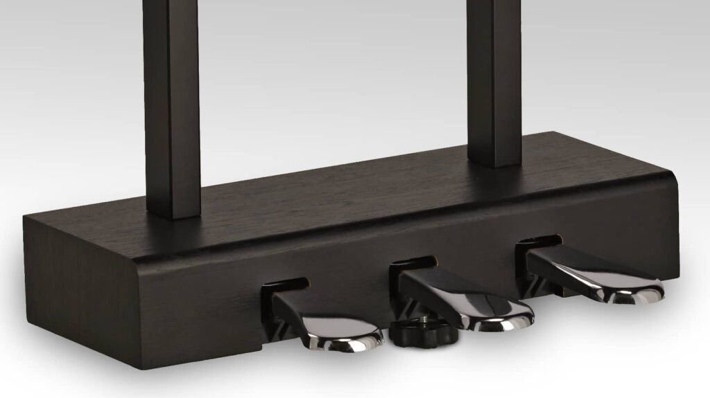 Schönes Ausstattungsdetail beim Gewa CP-510: Eine Pedal-Lyra ist in dieser Preisklasse eine Seltenheit. (Bildquelle: Gewa)