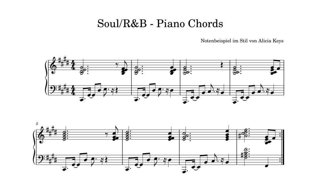 Alicia Keys Piano-Chords - Soul/R&B