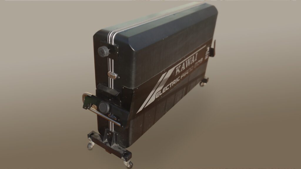 Das Kawai EP-608 transportfertig. (Bildquelle: Bernhard Lösener)