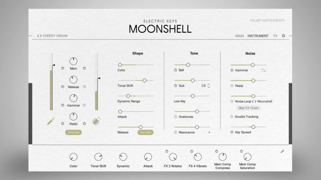 Die acht Makro-Knöpfe ermöglichen ein schnelles Anpassen der wichtigsten Sound-Optionen.