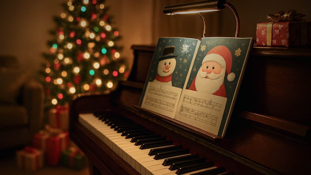 Weihnachtslieder am Klavier lernen