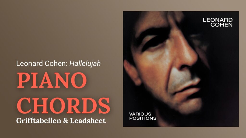 Leonard Cohen - Hallelujah: Klavier-Akkorde