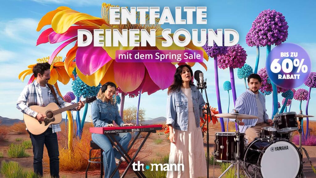 Zeit für einen Frühjahrsputz bei deinem Equipment? Dann auf zum Thomann Spring Sale!