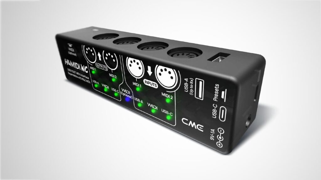 USB-MIDI Host: CME H4MIDI WC (BIldquelle: CME)