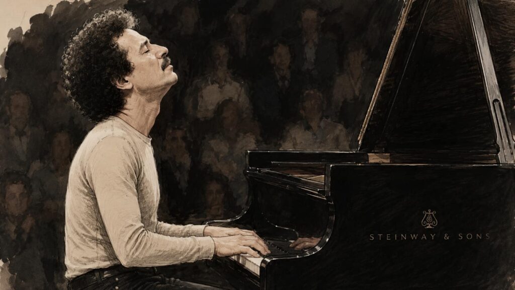 Klavier-Performances von Keith Jarrett (Bild mit KI bearbeitet)