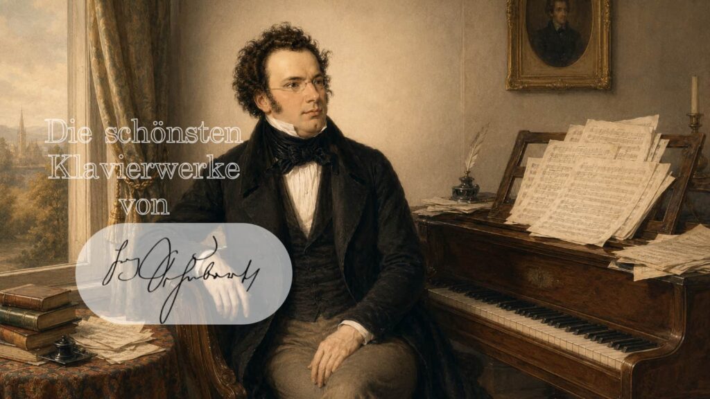 Die schönsten Klavierwerke von Franz Schubert (Bild mit KI bearbeitet)